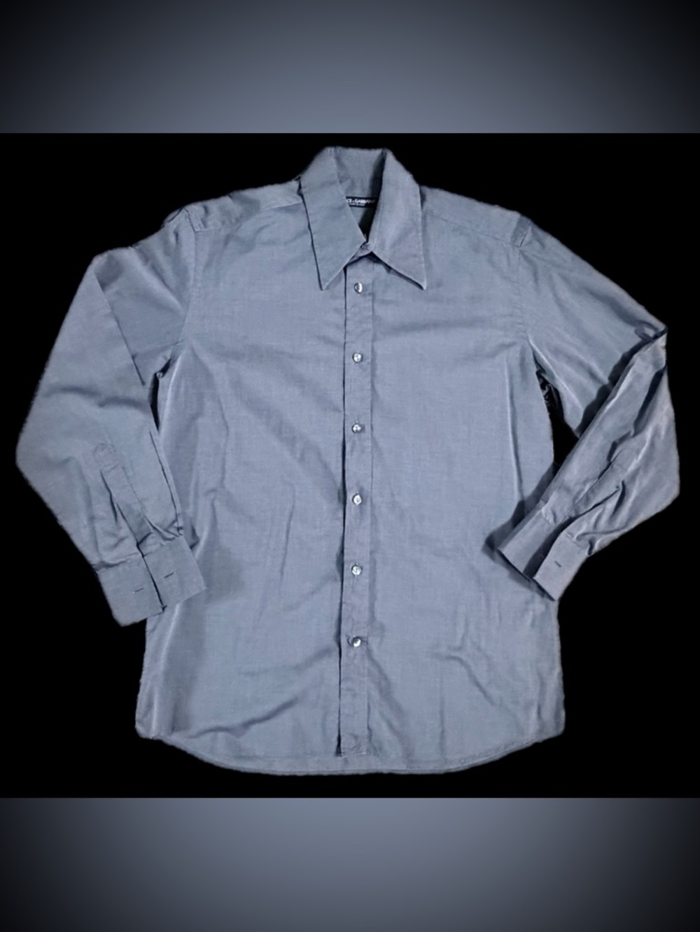 Dolce & Gabanna Men’s Size 15 1/2-39 Slate Gray Dress Shirt